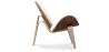 Poltrona di design - Poltrona Scandinava - Rivestita in pelle - Lucy image 7