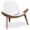 Poltrona di design - Poltrona Scandinava - Rivestita in pelle - Lucy image 7