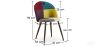 Sedia da pranzo imbottita in patchwork - Stile scandinavo - Ray image 7