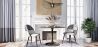 Sedia da pranzo - Rivestita in patchwork bianco e nero - Evelyne image 7