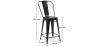 Sgabello da bar con schienale - Design industriale - 60 cm - Nuova edizione - Stylix image 7