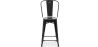 Sgabello da bar con schienale - Design industriale - 60 cm - Nuova edizione - Stylix image 7