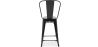 Sgabello da bar con schienale - Design industriale - 60 cm - Nuova edizione - Stylix image 7
