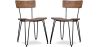Confezione di 2 sedie da pranzo in legno - Design industriale - Hairpin image 7