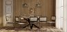 Confezione Tavolo da pranzo in legno di design industriale (200 cm) e 8 sedie da pranzo in rattan - Bastral image 7