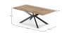 Confezione Tavolo da pranzo in legno di design industriale (200 cm) e 8 sedie da pranzo in rattan - Bastral image 7